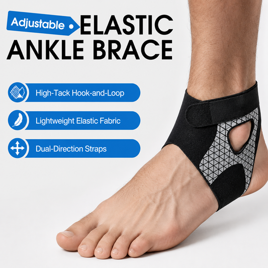 🏃‍♂️Justerbar elastisk ankelstøtte – Få tilbake skrittlengden og stabiliteten! ✨