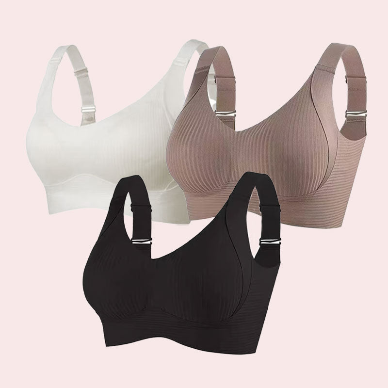 🎁✨Siste dag: Kjøp 1, få 3 pakker🔥Superstøttende BH | Push-up-BH uten bøyle👍Ikke mer hengende bryste