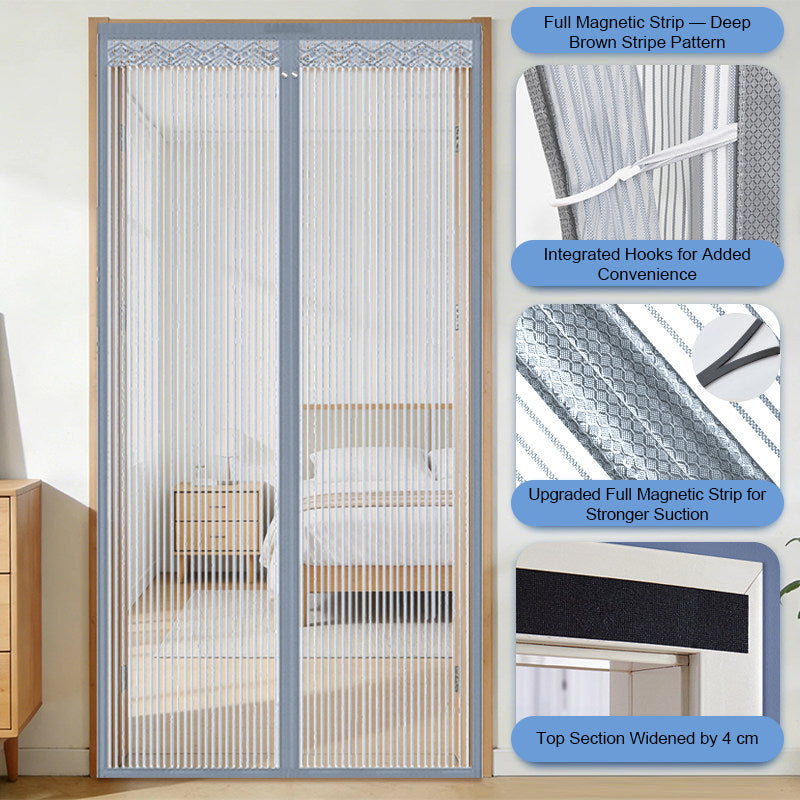 🦟 Hold skadedyr ute – monteres på 2 minutter! Dørgardinen av magnetisk netting! 🚪 Bare gå rett inn – den lukker seg automatisk! ✨
