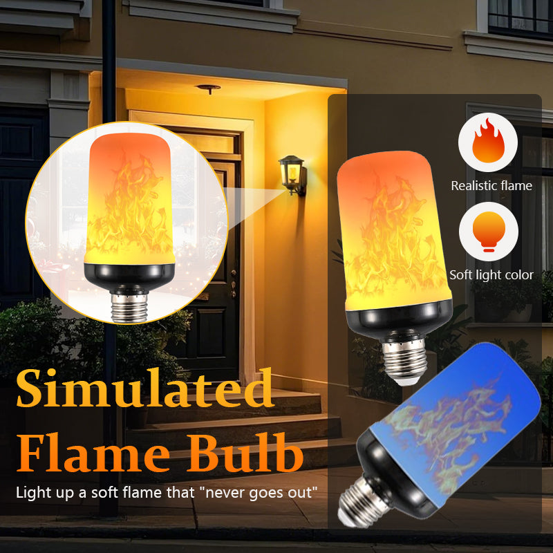 🔥 Simulert flammepære | Tenk en mild flamme som «aldri slukker»