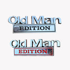 🚗Vis frem personligheten din med dette morsomme 💨 «Old Man Edition»-merket! 😆👴