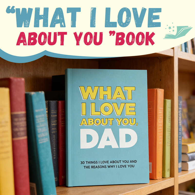 «What I Love About You» personlig dagbok – en hjertelig gave til mamma, pappa og venner 📖✨