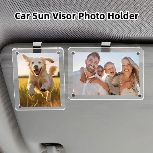 🎁Kjøp mer, spar mer📸🚗Solskjerm til bil med fotoholde