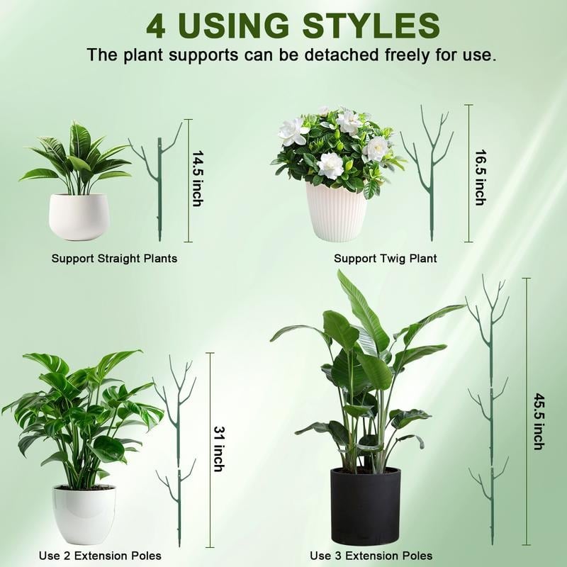 💖🌿Grønn planteholder til hagen – holder plantene dine oppreist uten å stjele oppmerksomheten.