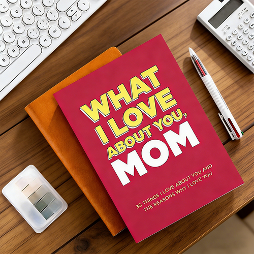 «What I Love About You» personlig dagbok – en hjertelig gave til mamma, pappa og venner 📖✨