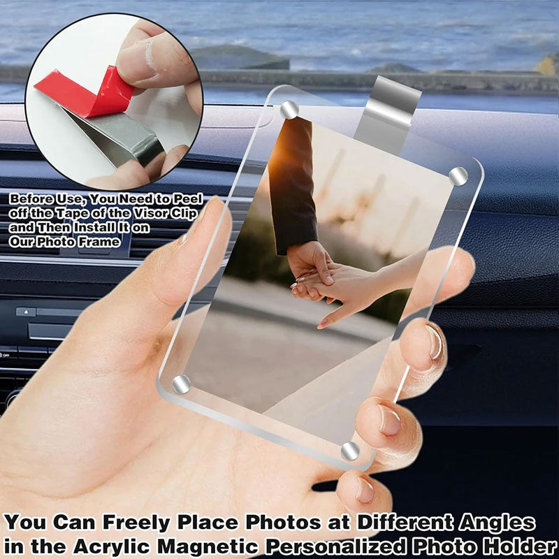 🎁Kjøp mer, spar mer📸🚗Solskjerm til bil med fotoholde