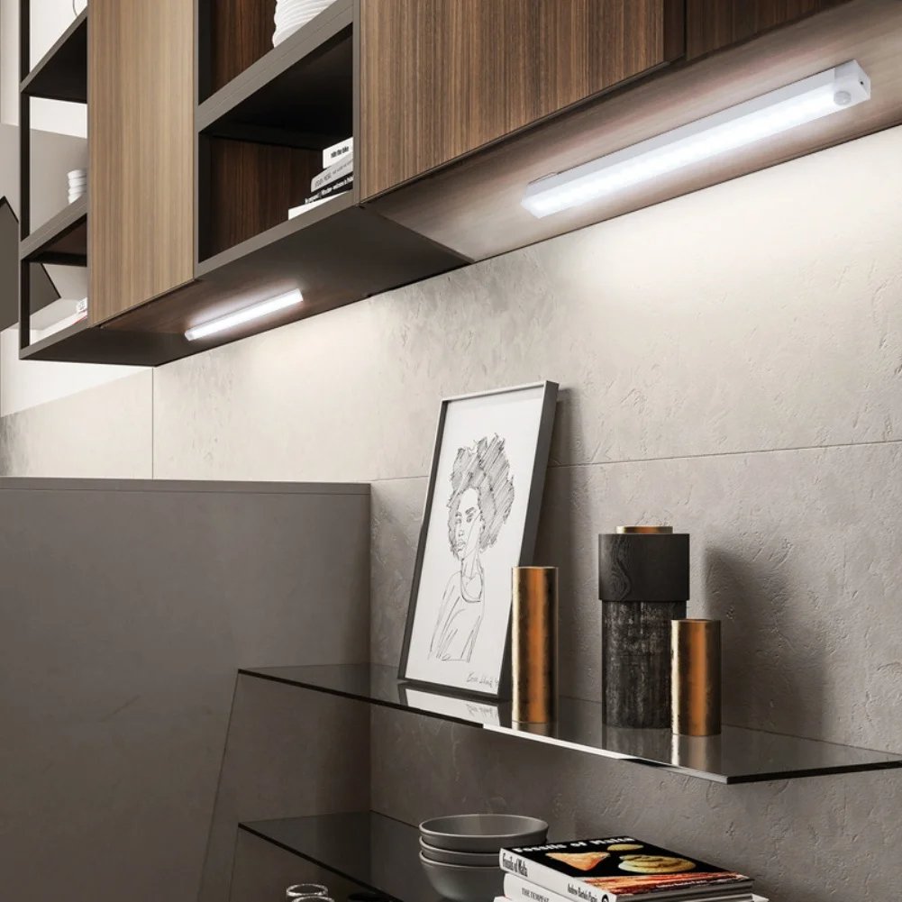 🔥Tidsbegrenset tilbud - oppladbart LED-lys, ingen hulling nødvendig, smart sensor, magnetis