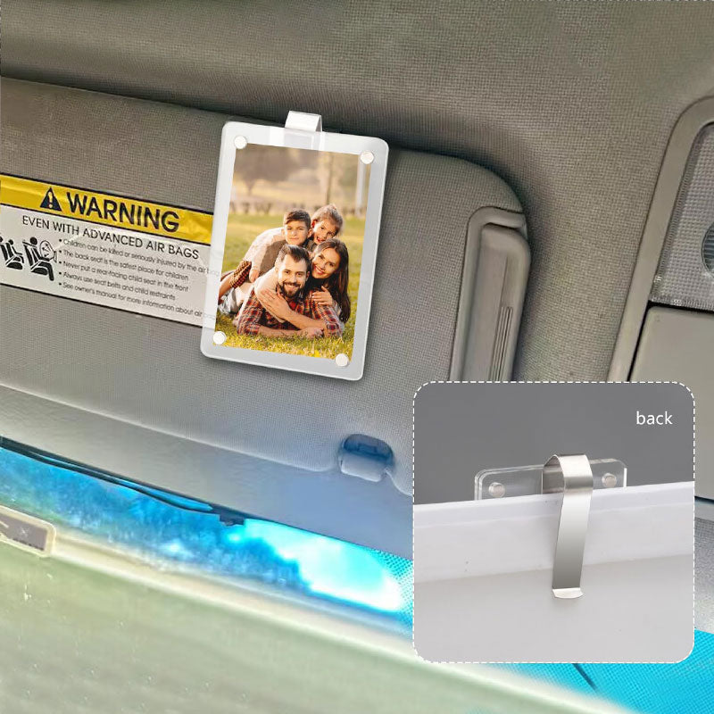 🎁Kjøp mer, spar mer📸🚗Solskjerm til bil med fotoholde
