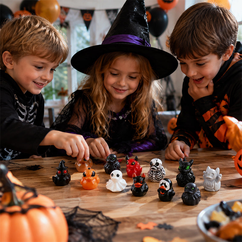 🎃🐤 Mini-ender i harpiks til Halloween – 12 skumle motiver