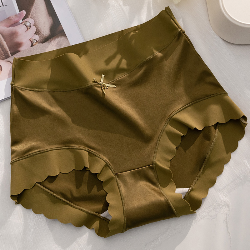 🎁Kjøp 1 Få 2 (3-pakning) Premium Satin Antibacterial Ice Silk Fuktabsorberende truse