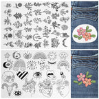 🔥Kjøp 1, få 1 gratis🌸Broderimønstre med blomsterlinjer og blomsterkanter – Broderi for nybegynner