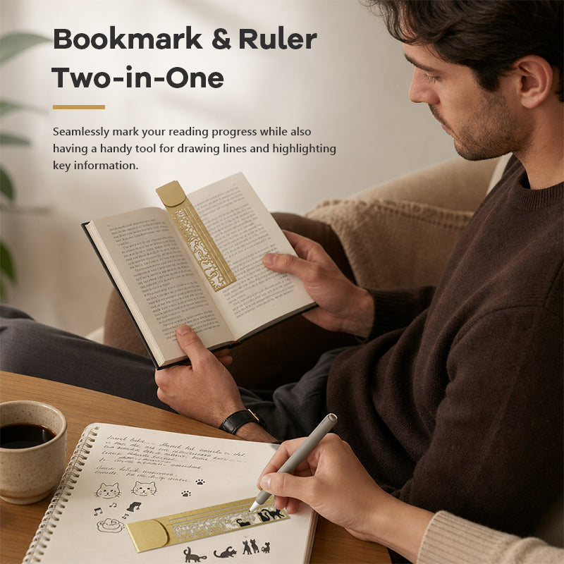 📚Det ultimate, elegante 2-i-1-verktøyet for bokelskere! ✨