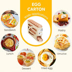 Rullende eggholder – plassbesparende oppbevaring i kjøleskapet (30 egg) 🥚