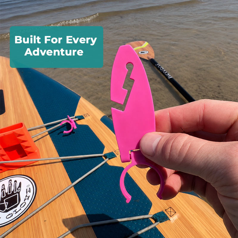 🧘‍♀️ Håndfri padleholder til SUP: Sikker festeklemme til dekkskinnen! 🚣