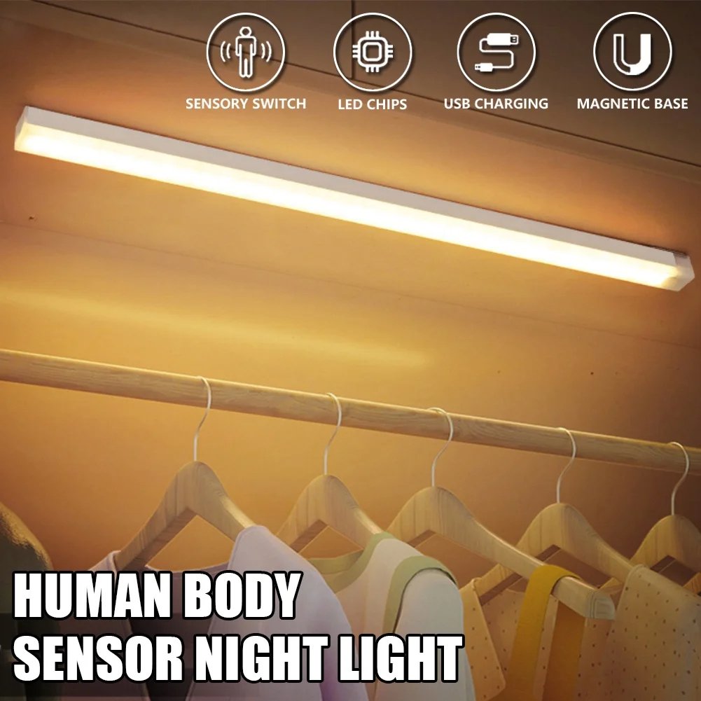 🔥Tidsbegrenset tilbud - oppladbart LED-lys, ingen hulling nødvendig, smart sensor, magnetis
