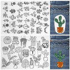 🔥Kjøp 1, få 1 gratis🌸Broderimønstre med blomsterlinjer og blomsterkanter – Broderi for nybegynner