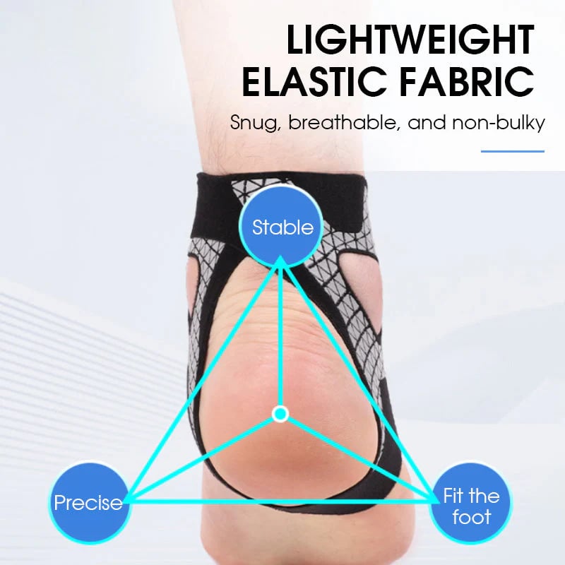 🏃‍♂️Justerbar elastisk ankelstøtte – Få tilbake skrittlengden og stabiliteten! ✨