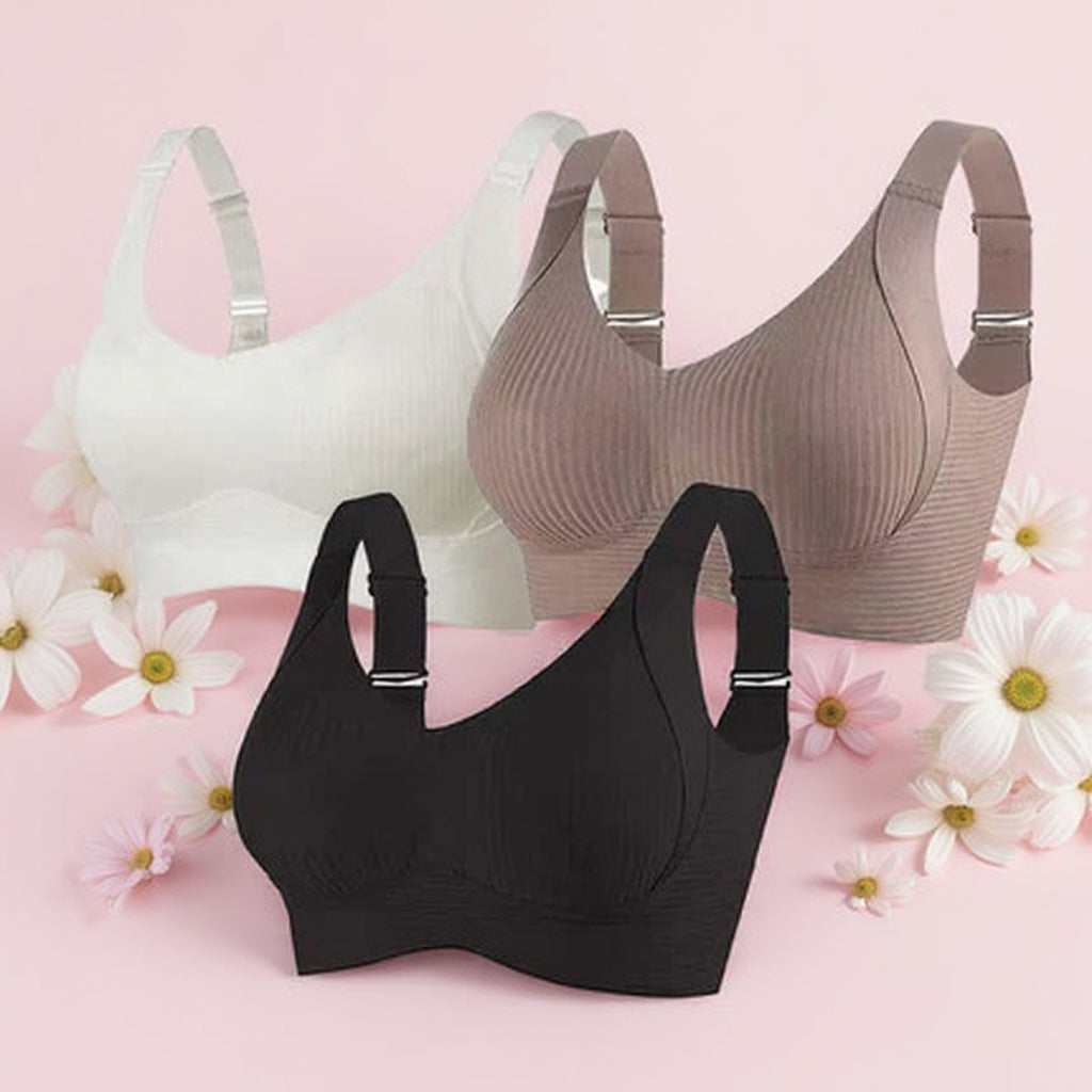 🎁✨Siste dag: Kjøp 1, få 3 pakker🔥Superstøttende BH | Push-up-BH uten bøyle👍Ikke mer hengende bryste