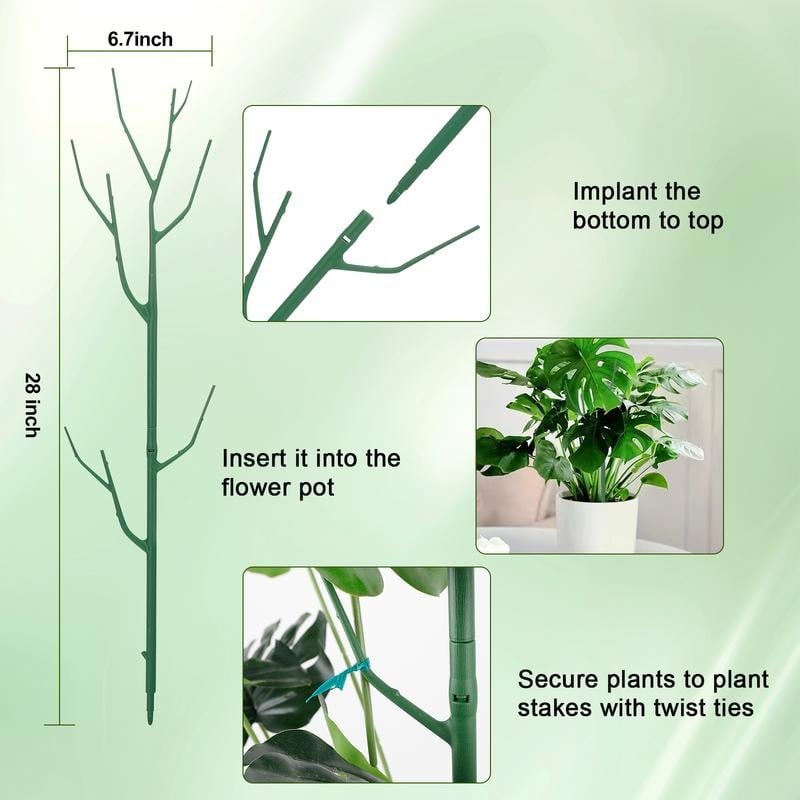 💖🌿Grønn planteholder til hagen – holder plantene dine oppreist uten å stjele oppmerksomheten.