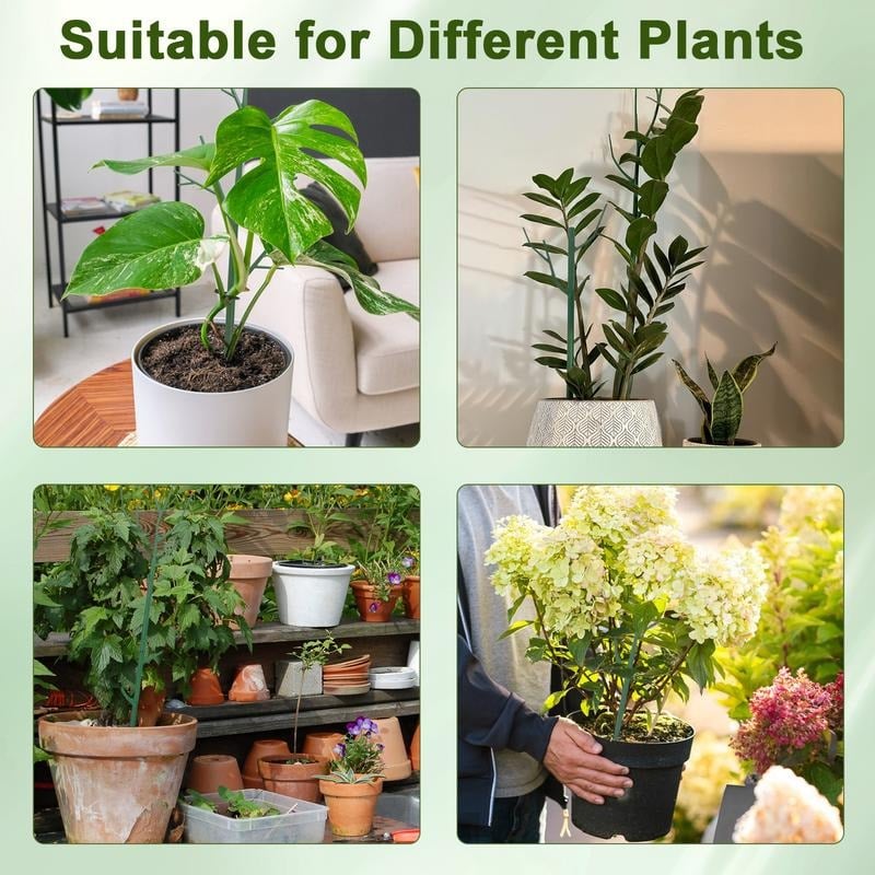 💖🌿Grønn planteholder til hagen – holder plantene dine oppreist uten å stjele oppmerksomheten.