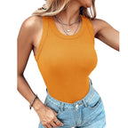 ⌛Denne ukens spesialtilbud🥰 Ribbet tanktopp med BH for kvinner 🥰