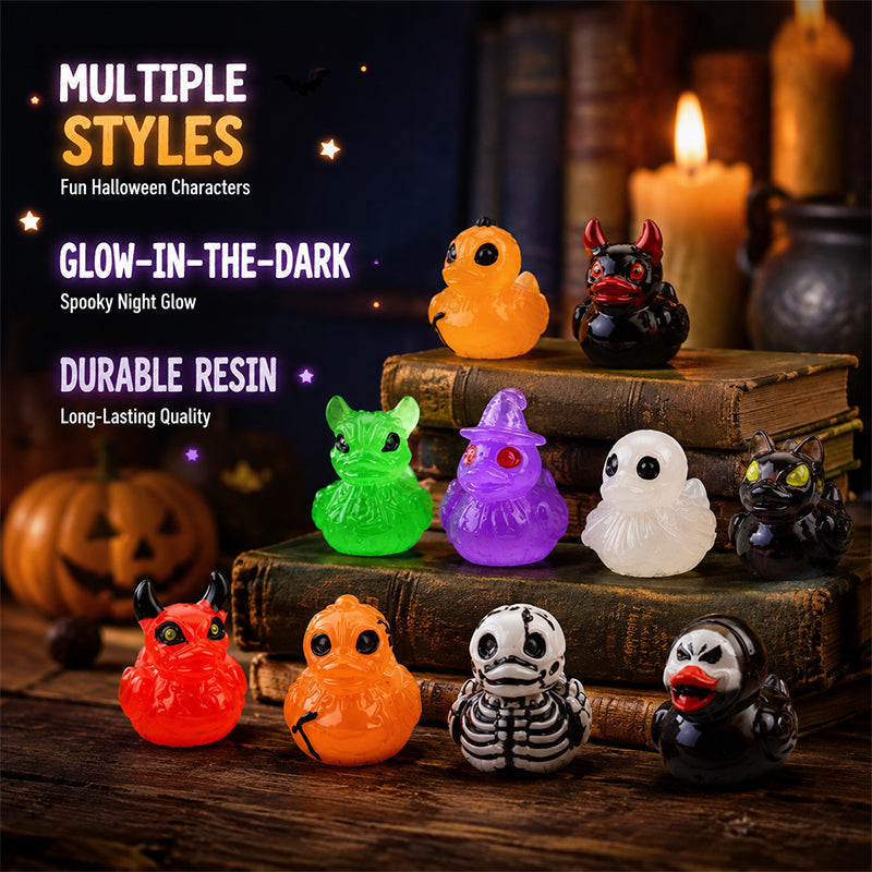 🎃🐤 Mini-ender i harpiks til Halloween – 12 skumle motiver