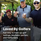 ⛳Kreativt shotglass formet som en golfball🍷Få drikken din trygt inn på stadion