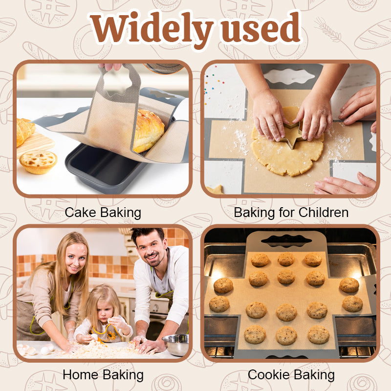 🥖♻️ Gjenbrukbar bakematte — non-stick silikonmatte, varmebestandig og enkel å rengjøre🍞