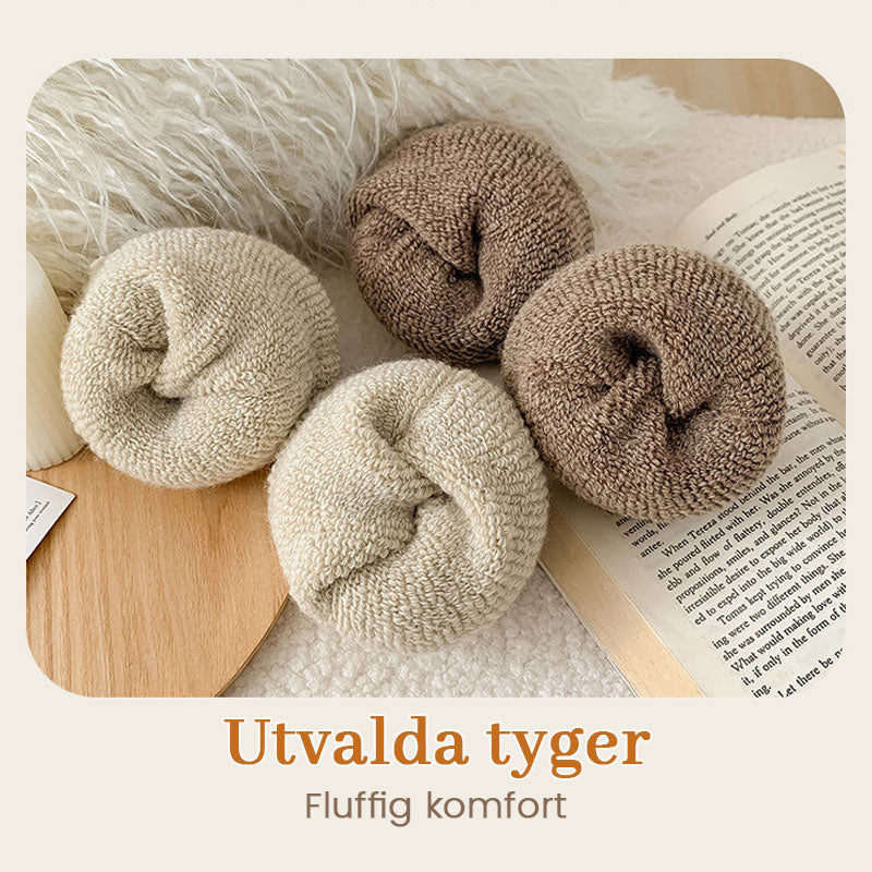 🎁5 par til spesialpri🧦 Varme ullsokker i middels høyde