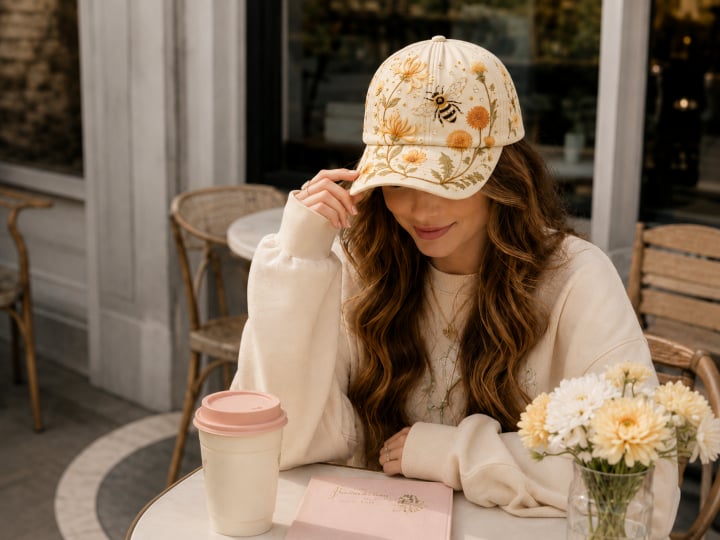 🌸🌿 Garden Morning-baseballcap: Mild sol og hverdagslig hygge! ☀️🌱🧢