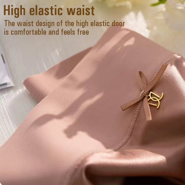 🎁Kjøp 1 Få 2 (3-pakning) Premium Satin Antibacterial Ice Silk Fuktabsorberende truse