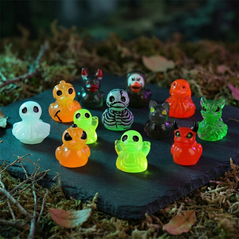 🎃🐤 Mini-ender i harpiks til Halloween – 12 skumle motiver