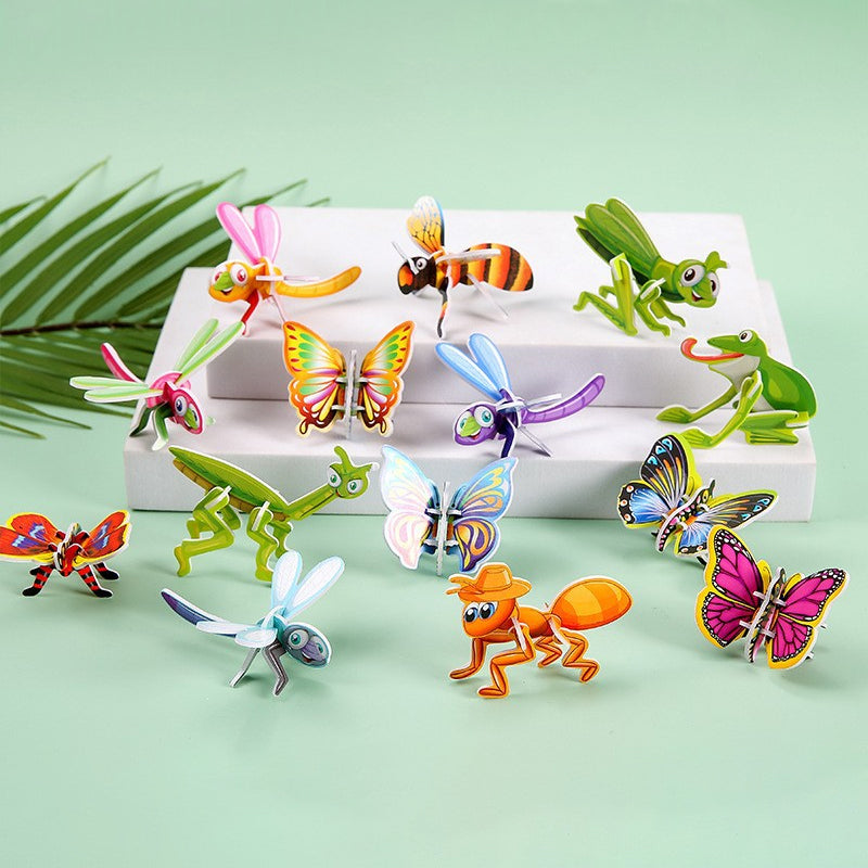 Utforsk naturen med 3D-puslespill! 🐞✨