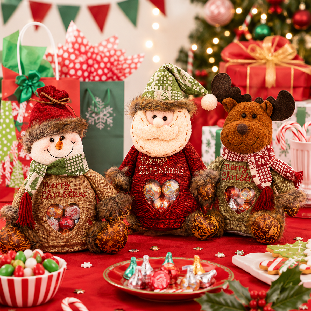 🎄🎅 Fyll den med julestemning — Kolleksjon med festlige gaveposer