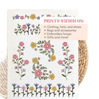 🔥Kjøp 1, få 1 gratis🌸Broderimønstre med blomsterlinjer og blomsterkanter – Broderi for nybegynner
