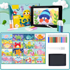 ⏳Denne ukens spesialtilbud✨Barnas sandmaling håndlaget DIY fargelegging pedagogisk lekeset