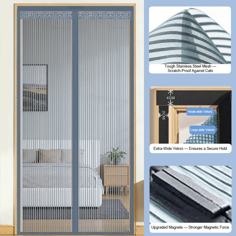 🦟 Hold skadedyr ute – monteres på 2 minutter! Dørgardinen av magnetisk netting! 🚪 Bare gå rett inn – den lukker seg automatisk! ✨