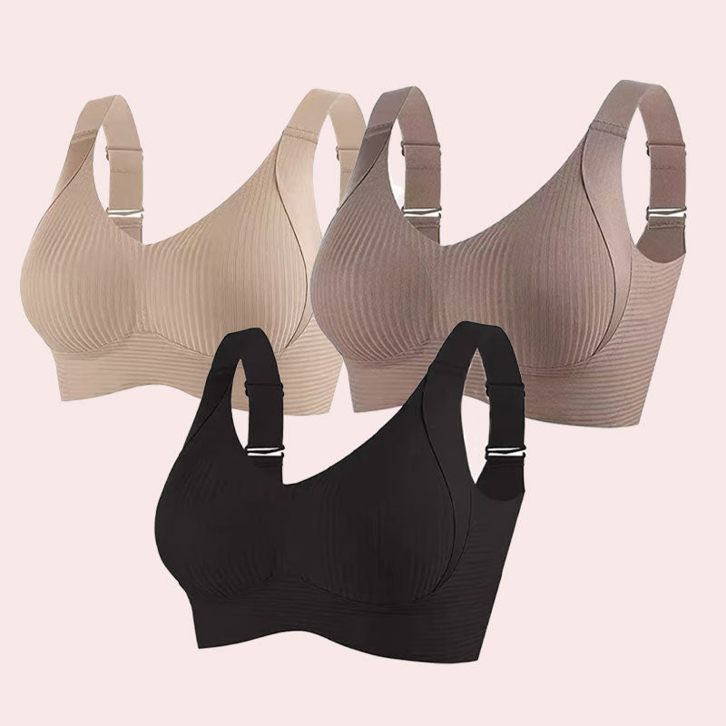 🎁✨Siste dag: Kjøp 1, få 3 pakker🔥Superstøttende BH | Push-up-BH uten bøyle👍Ikke mer hengende bryste