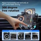 🔥HOT SALE 50 % RABATT🎁⚡Over 50 000 solgte! 📱Smart 2-i-1 roterende mobiltelefonholder og trådløs lader til bilen⚡