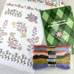 🔥Kjøp 1, få 1 gratis🌸Broderimønstre med blomsterlinjer og blomsterkanter – Broderi for nybegynner