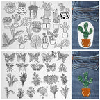 🔥Kjøp 1, få 1 gratis🌸Broderimønstre med blomsterlinjer og blomsterkanter – Broderi for nybegynner