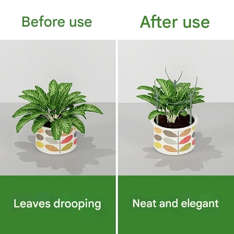 💖🌿Grønn planteholder til hagen – holder plantene dine oppreist uten å stjele oppmerksomheten.