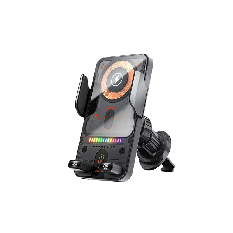 🔥HOT SALE 50 % RABATT🎁⚡Over 50 000 solgte! 📱Smart 2-i-1 roterende mobiltelefonholder og trådløs lader til bilen⚡