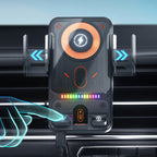 🔥HOT SALE 50 % RABATT🎁⚡Over 50 000 solgte! 📱Smart 2-i-1 roterende mobiltelefonholder og trådløs lader til bilen⚡