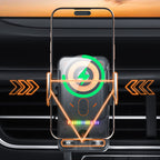 🔥HOT SALE 50 % RABATT🎁⚡Over 50 000 solgte! 📱Smart 2-i-1 roterende mobiltelefonholder og trådløs lader til bilen⚡