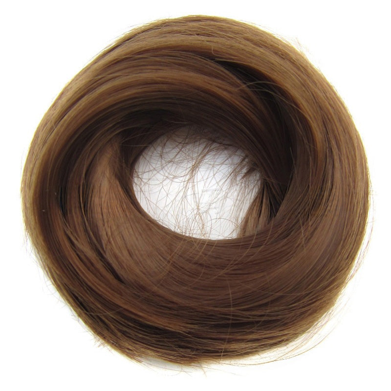 💇‍♀️ Scrunchie til uordentlig hårknute: Forlengelse til hårknuten i syntetisk hår som gir øyeblikkelig volum! ✨🌸