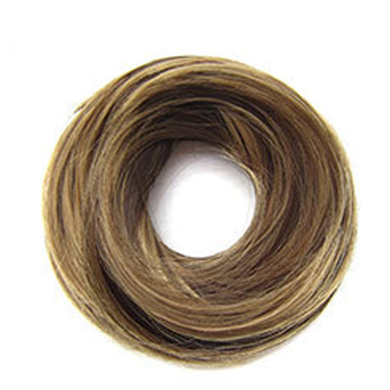 💇‍♀️ Scrunchie til uordentlig hårknute: Forlengelse til hårknuten i syntetisk hår som gir øyeblikkelig volum! ✨🌸