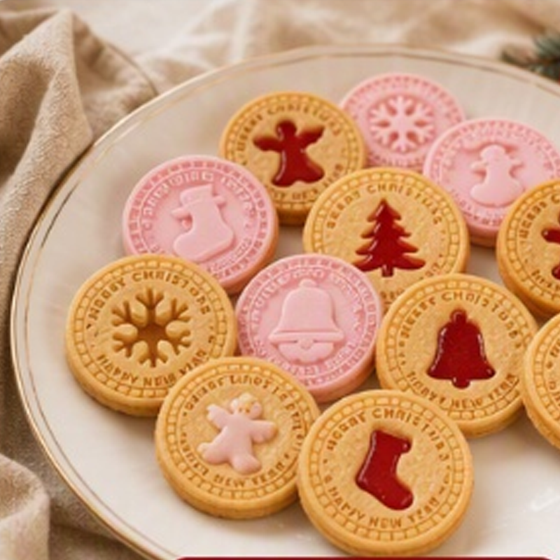 🎄🍪 3D-julekakesett — 9 festlige stempler til julebakingen
